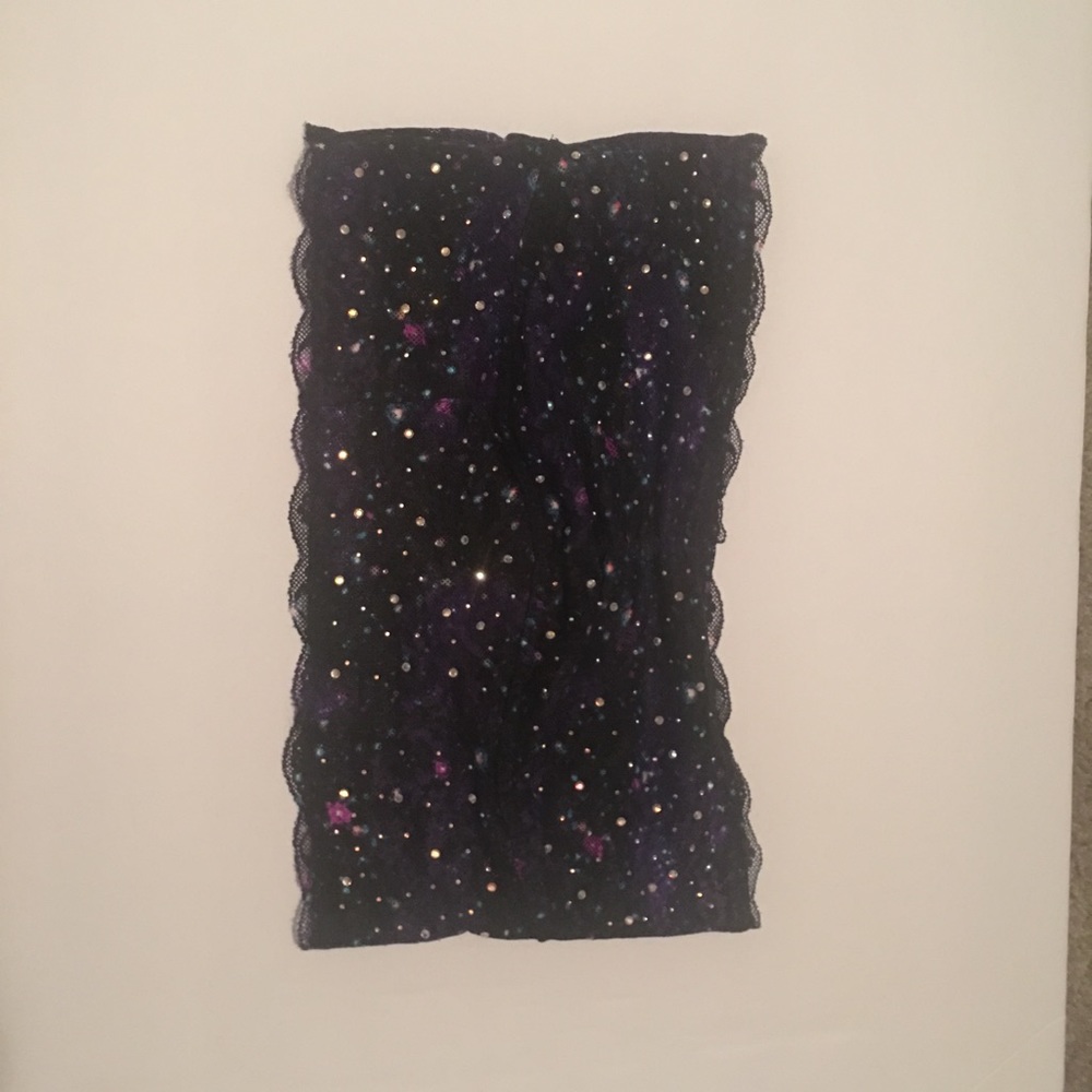 VS Pink galaxy strapless bralette